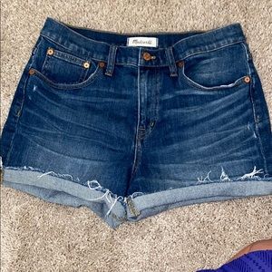 Madewell High Rise Denim Shorts Size 28